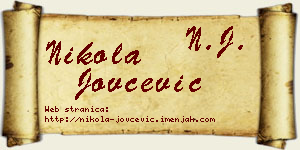 Nikola Jovčević vizit kartica